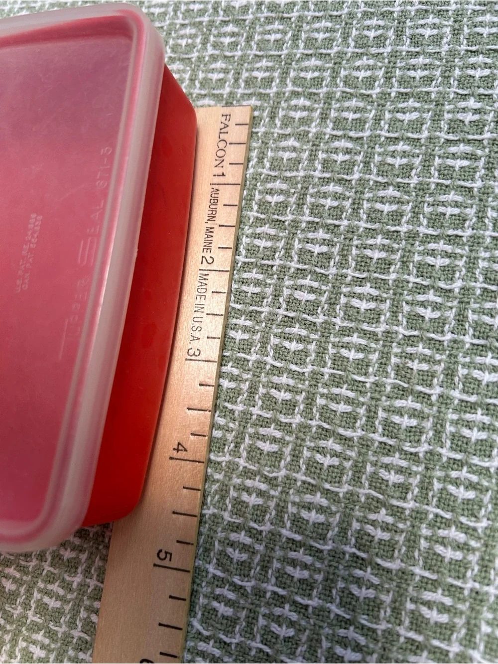 Tupperware Deep orangeFood Storage Container Set - Compact Plastic Meal Storage.